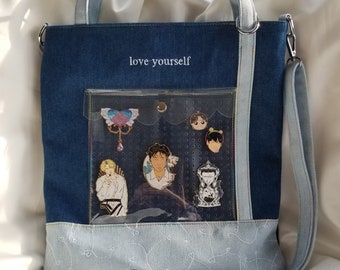 Bangtan Love Yourself Denim ITA Tote Bag