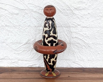 Vintage Talking Earth Pottery vase 1996 STS Steve Smith