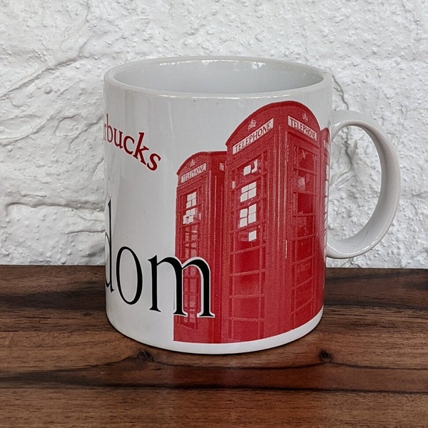 Starbucks City Mug Collector Series, Verenigd Koninkrijk, Designed by Jan Belson, Starbucks Collectable, 18 oz, 2000