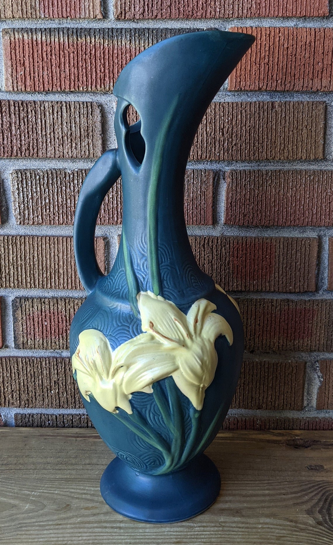 Rare Vintage Extra Large Roseville Pottery Pitcher/Ewer | Etsy