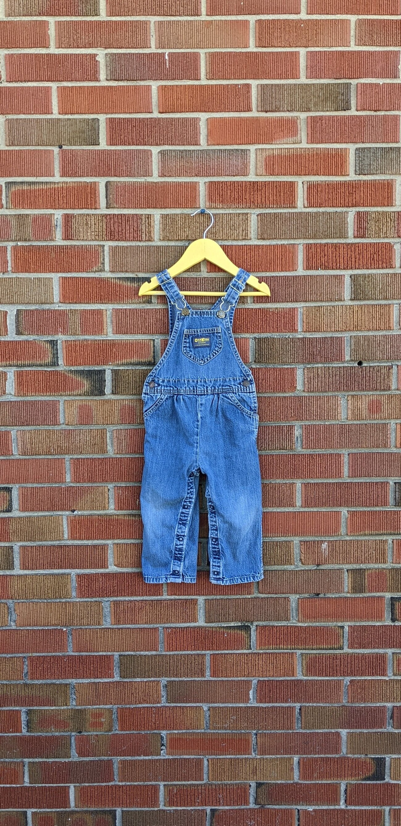 【デッドストック】OshKosh B’gosh 80s〜90s USA製 90s Baby Vintage Oshkosh Denim Overall Made in USA 12m Pink