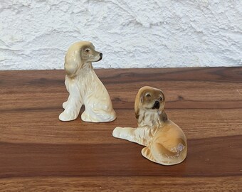 ヴィンテージ アフガンハウンドの置物 | 犬の置物 | 磁器製の犬の置物