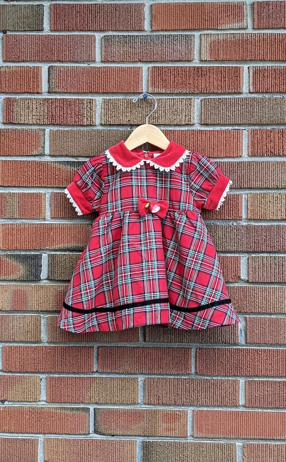 Plaid dress store baby girl