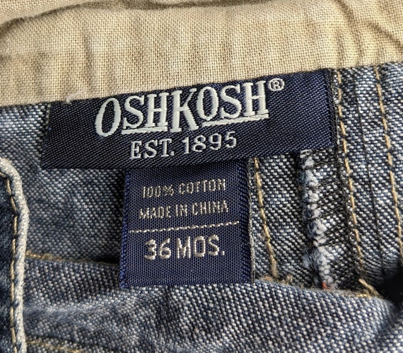 【超セール】90s 00sヴィンテージ　OSHKOSH 日本製　綿100% S 36M Vintage Oshkosh the Genuine Article Denim Overalls, Blue