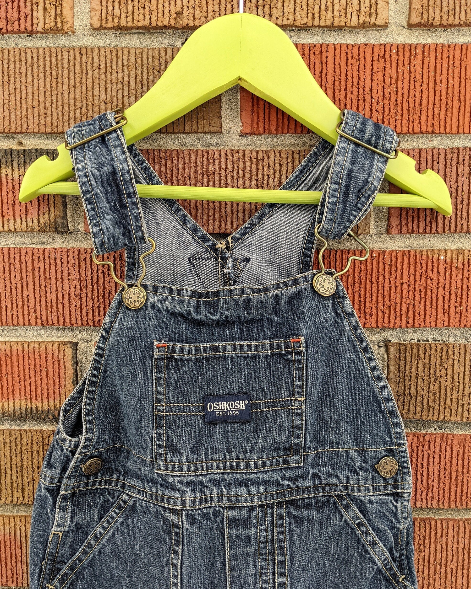 36M Vintage Oshkosh the Genuine Article Denim Overalls, Blue