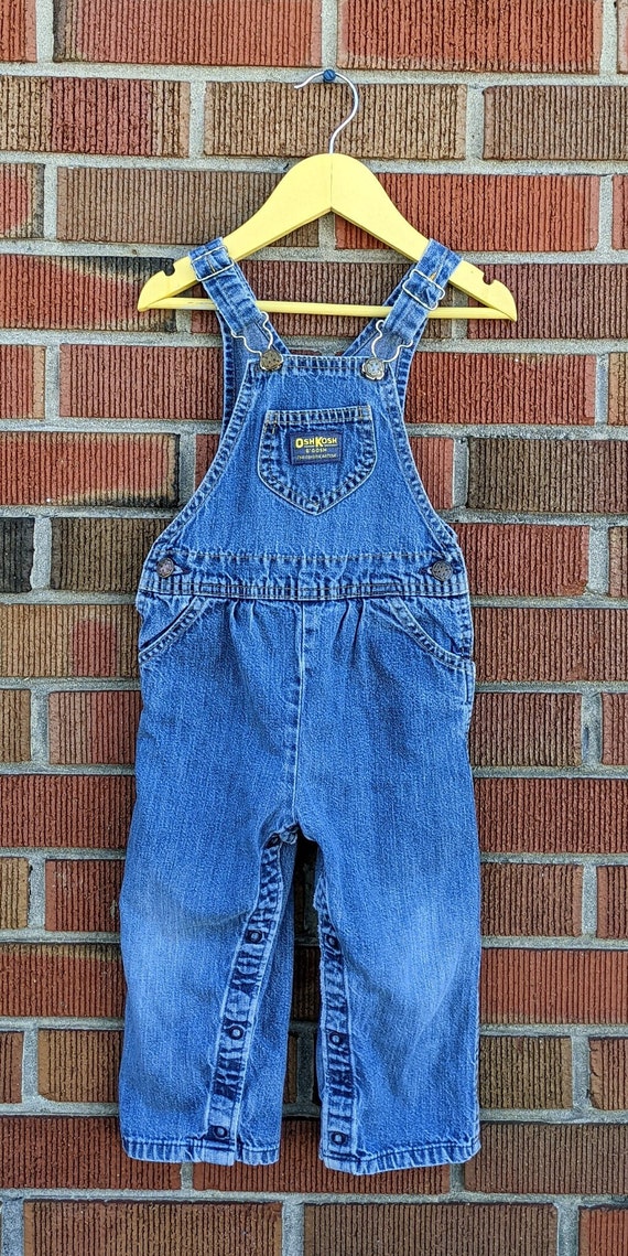 4T Vintage Oshkosh B'gosh Vestbak Genuine Article Denim Overalls