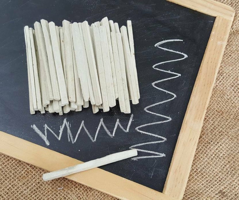 Slate Pencils White Color Natural Found Stone THIN 4 to 5 Mm Thickness