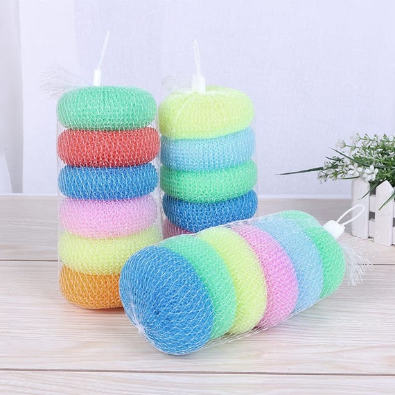 Cleaning Nylon Plastic Scrubber Bartan Juna Dish Wash and 