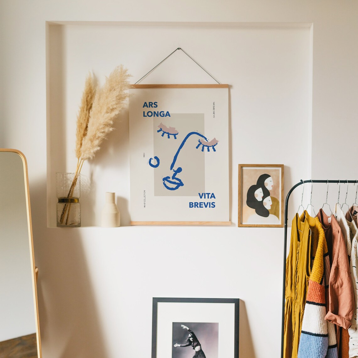 Art Is Long Life Is Short Printable Wall Art Pastel Color | Etsy