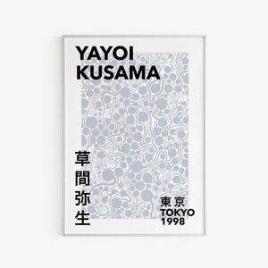 Yayoi Kusama Exhibition Poster Blush High Quality Etsy