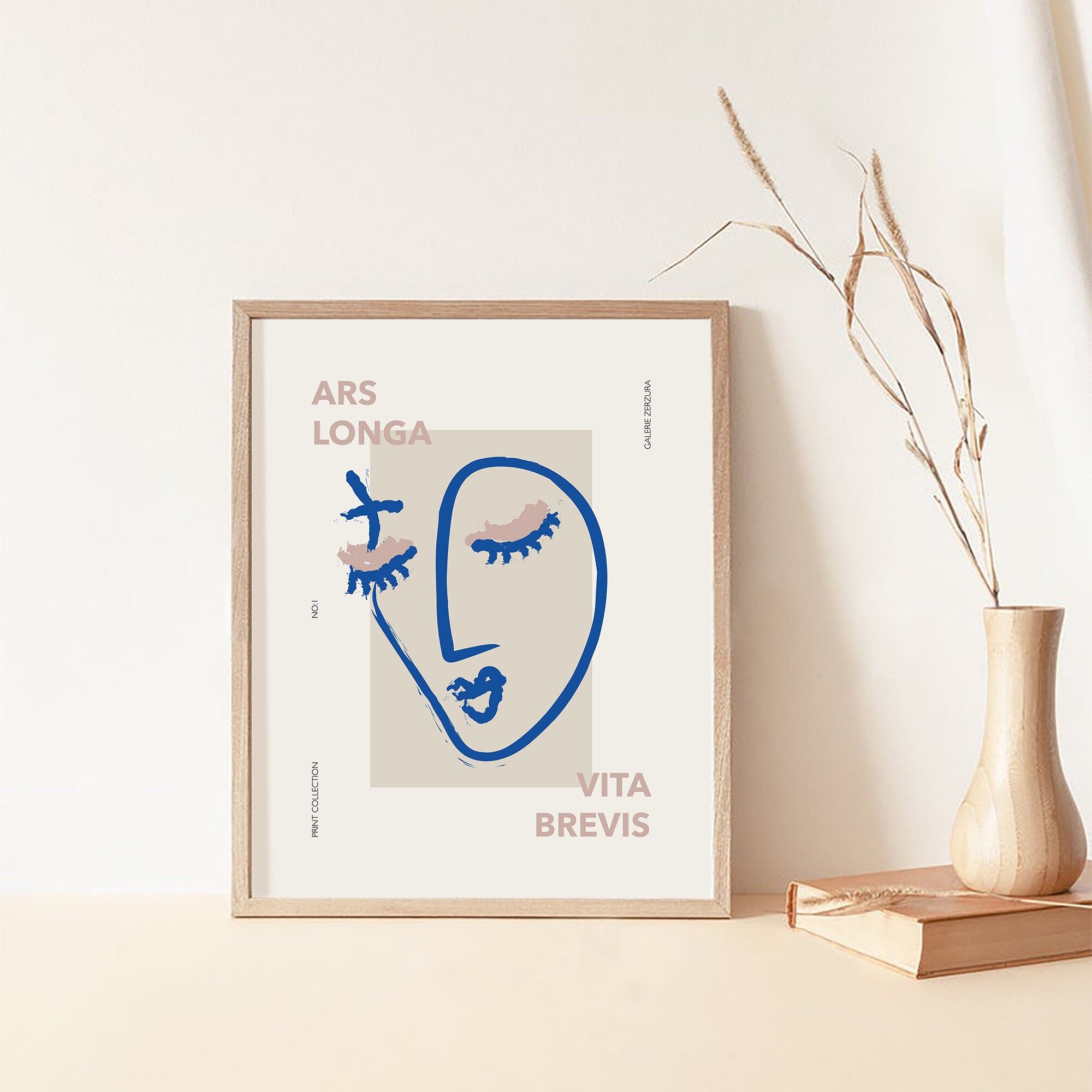 Art Is Long Life Is Short Printable Wall Art Pastel Color | Etsy