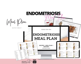 Week 3 Endometriosis, Recipe book, Meal plan, Natural, Endo warrior,