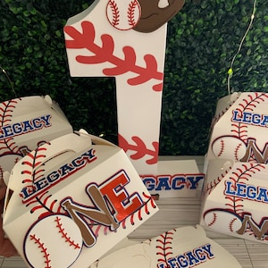 Baseball Leckerli Boxen / Party Geschenk Giebel Boxen, Rookie of the Year Party