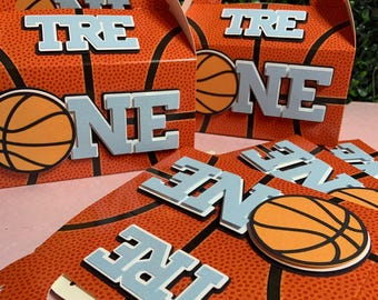 Custom Basketball Party Favor Boxes: Sports Theme Treat Boxes