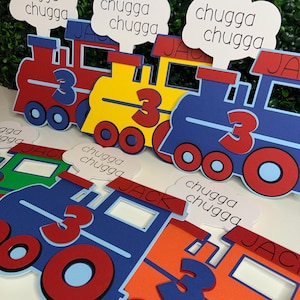 Train Centerpieces, Train Cut Outs, Train Party Decorations