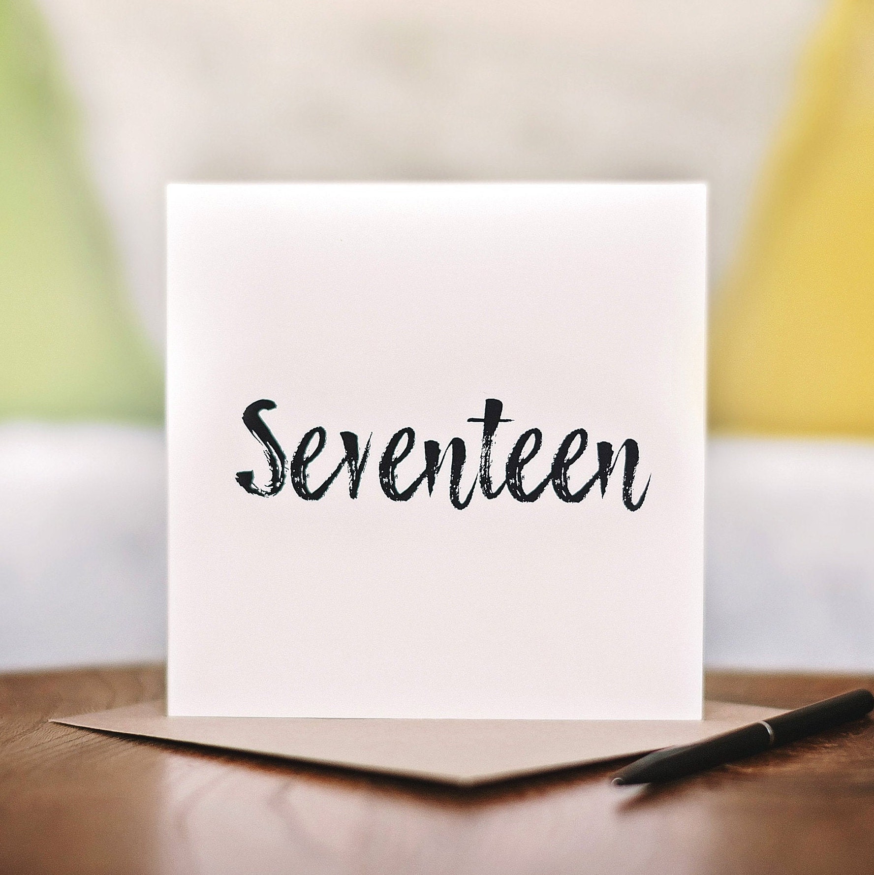Seventeen 17th Birthday Card - Etsy