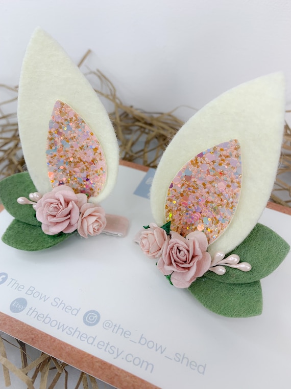 Bunnies ? Hair brooch Amazon.com : Plush Bunny Hair Clips, Cute Rabbit Hair Claws  main image 4