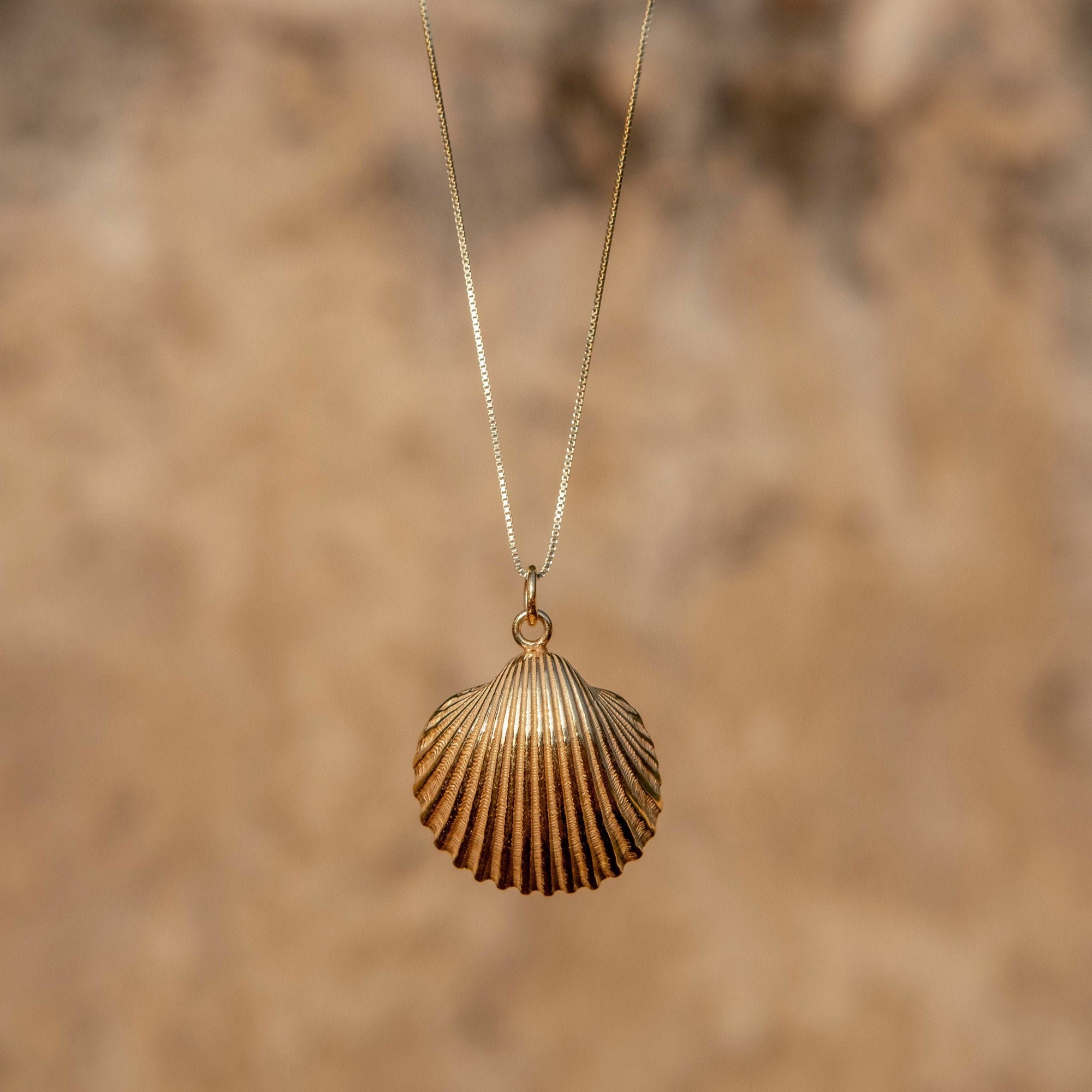 Collier Coquillage Et étoile De Mer Pour Femmes - Plaqué Or 14 Carats Sur Acier Inoxydable - Longueur Ajustable (jusqu'à 44 Cm) - Anti-ternissement - Style Plage Et été