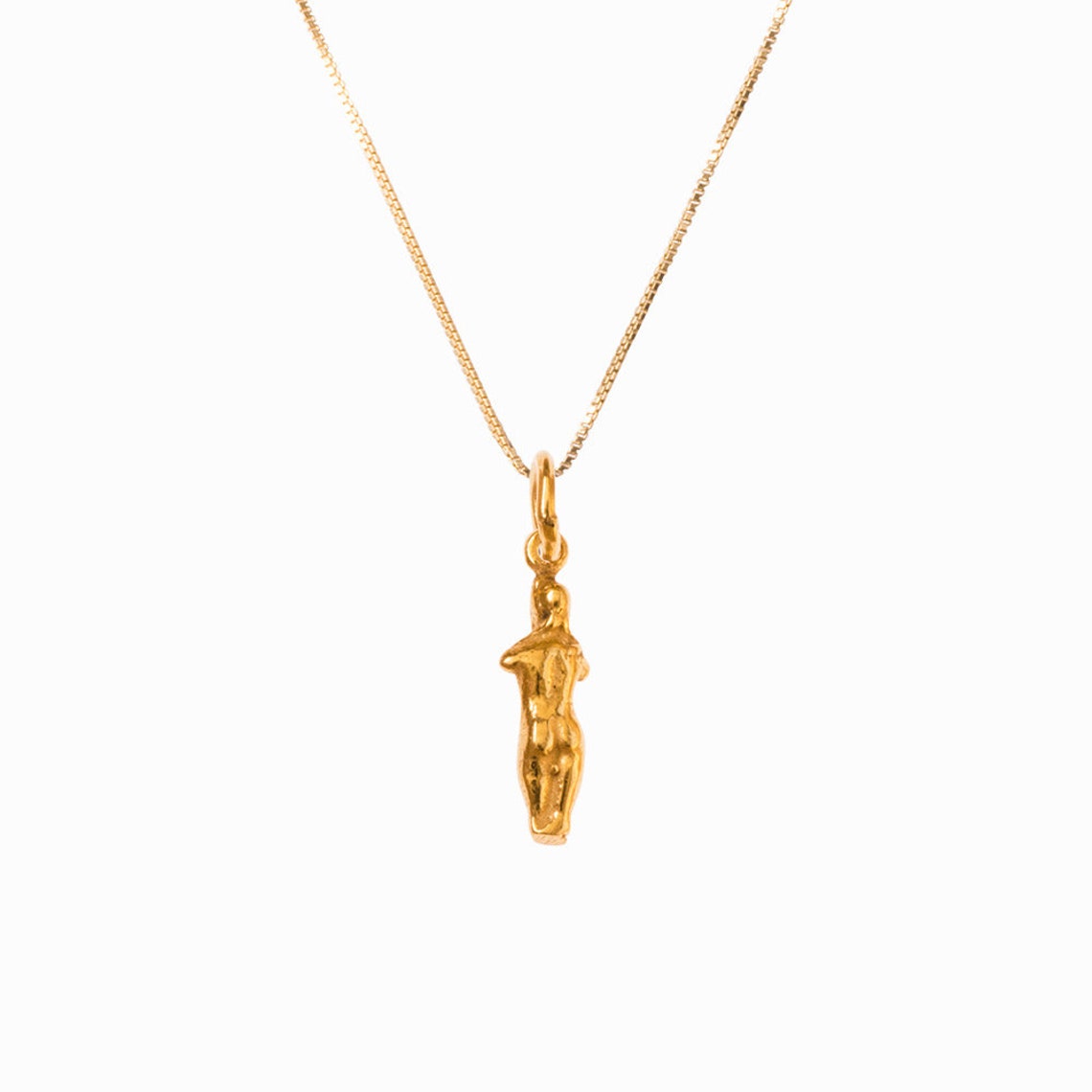 Aphrodite Gold Necklace Handmade Greek Goddess 24k Gold Etsy