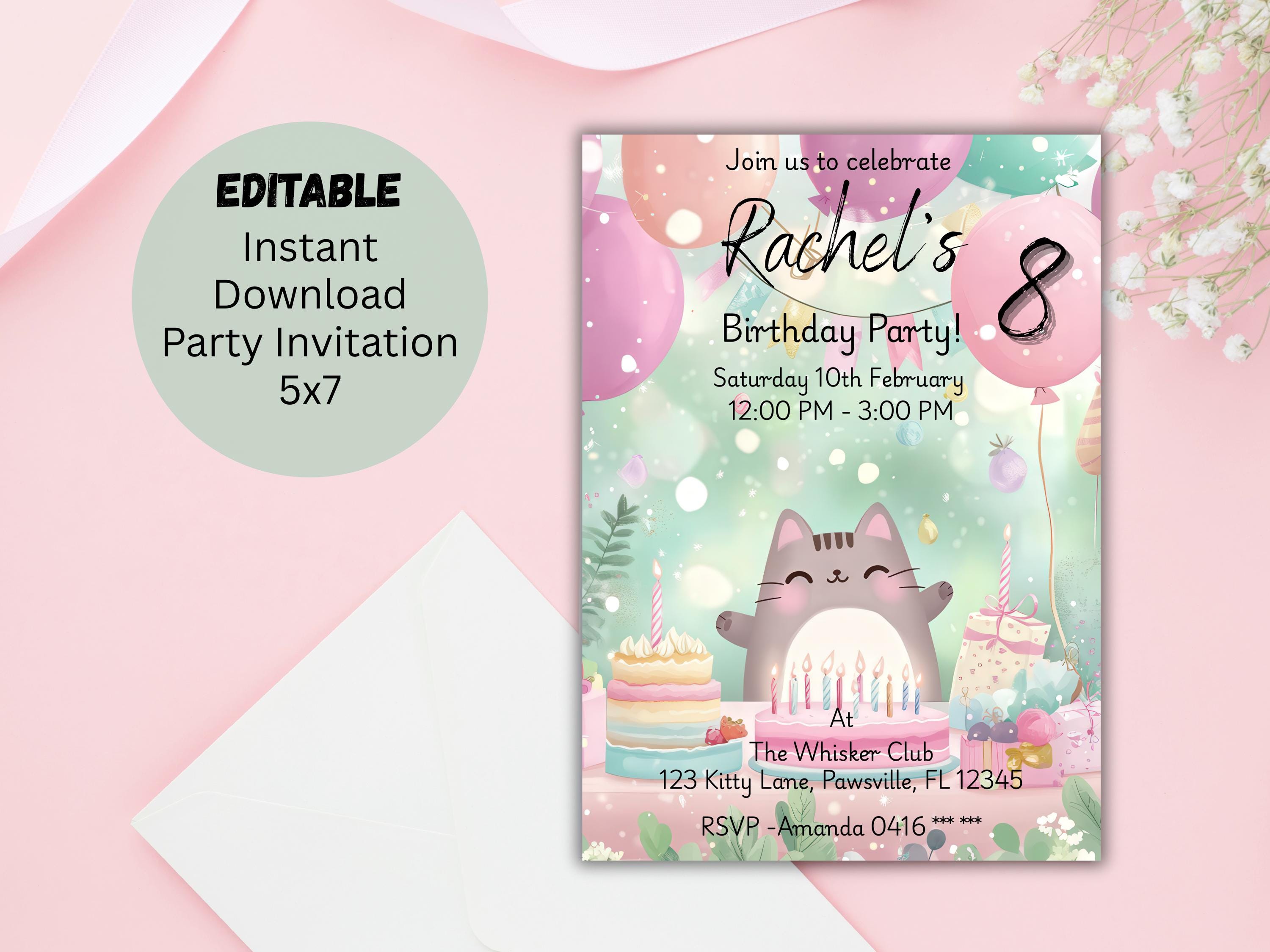 Pusheen Cat Party Canada