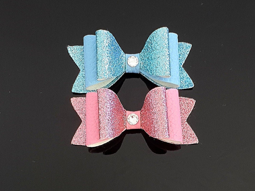 Faux Leather Bows| Summer Headband And Bow Baby and Toddler Canada Day Bow Newborn Hair Bow Canada Bow