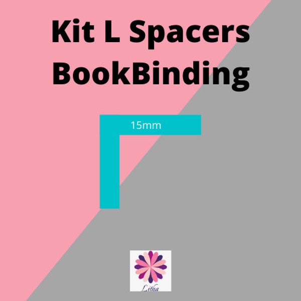 L Spacer Tool BookBinding Acrylic, Cartonnage Tools, Bookbinding Tools, L Ruler 3mm thickness, Square Spacer, Box Making, craft tools