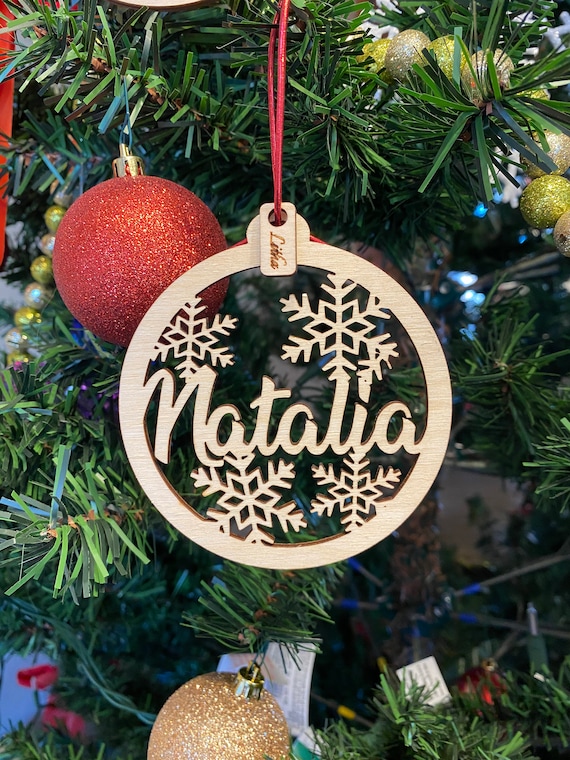 Personalized Name Christmas Ornaments Holiday Ornament With - Etsy
