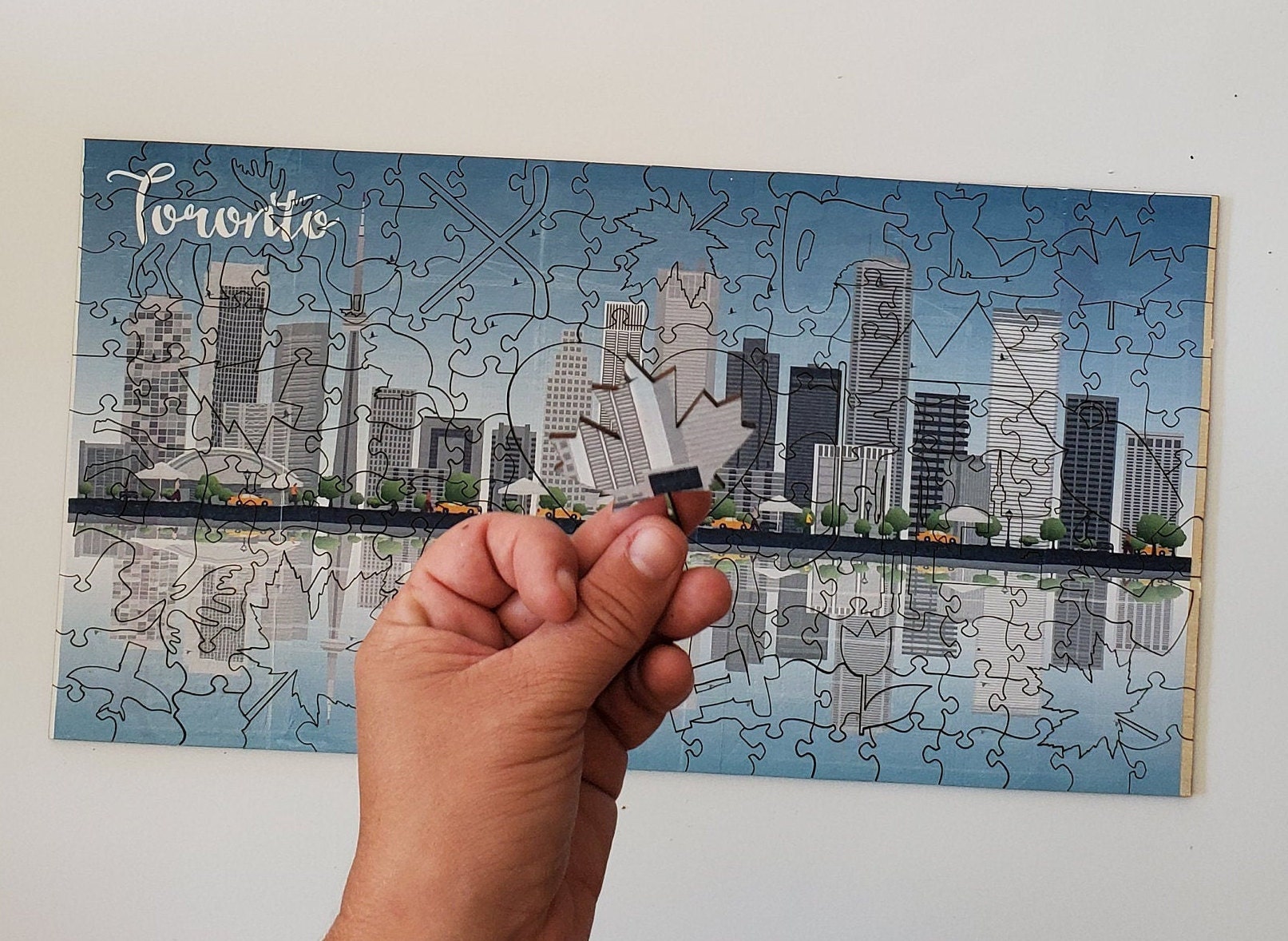 Special Wooden Jigsaw Puzzle Toronto Canada Puzzle Gift Etsy Canada