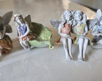Set of resin fairies