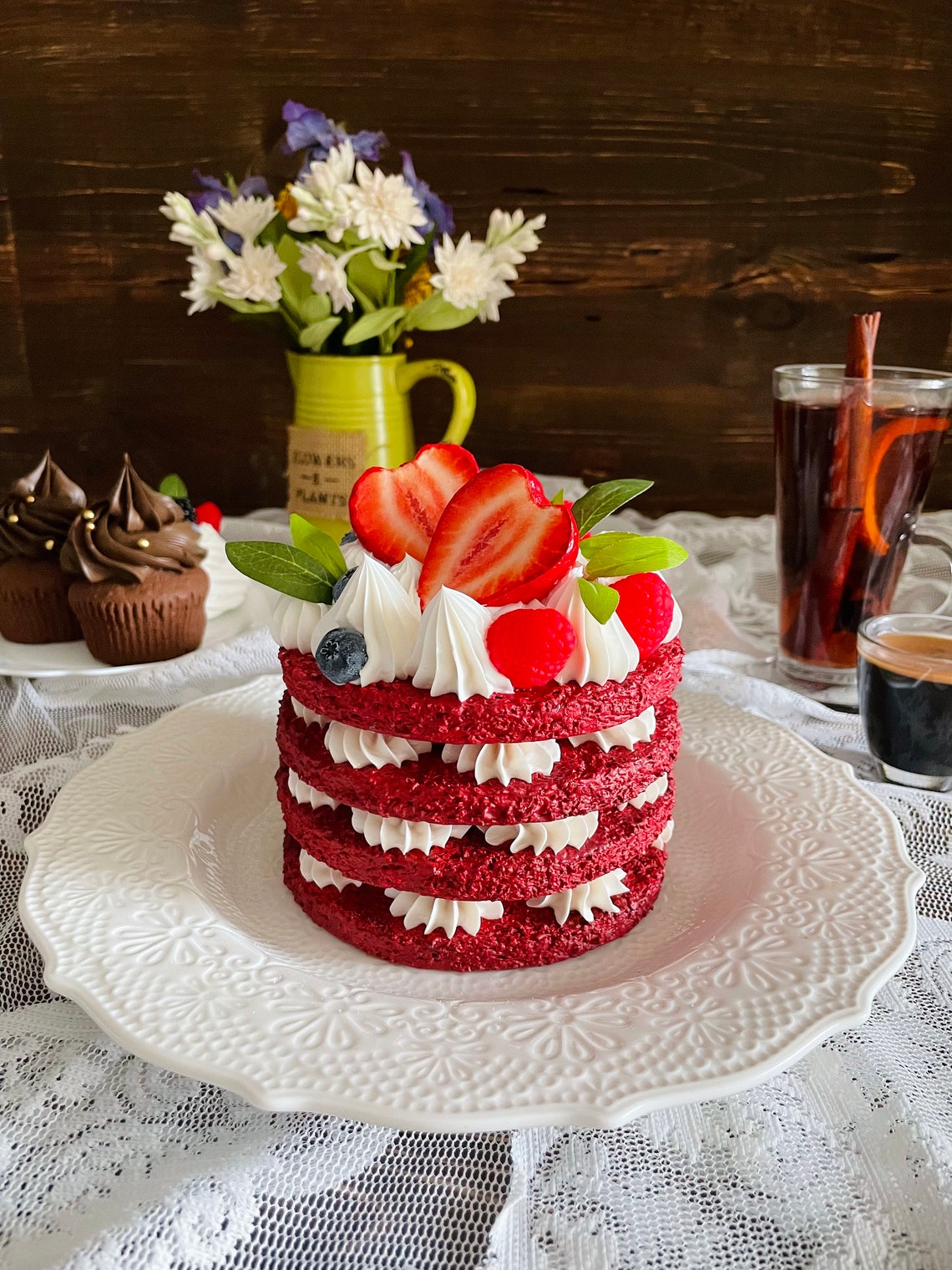 Realistic Fake Cake Artificial Cake Faux Cake Etsy