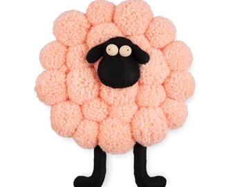 Wall decor peach lamb