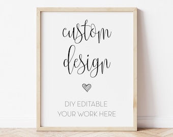 Custom Home Sign Printable: DIY Quote Design (Digital Download)