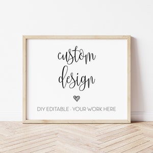 Editable Sign For Home, Custom Sign For Home, Editable Sign Template PDF, Custom Sign For Home Printable, Downloadable Custom Sign For Home