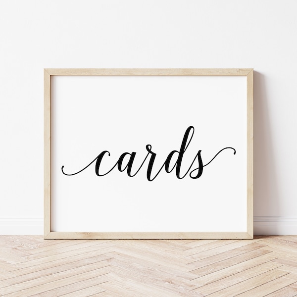 Elegant Calligraphy Cards Sign: Wedding, Graduation, Funeral (Digital Download)