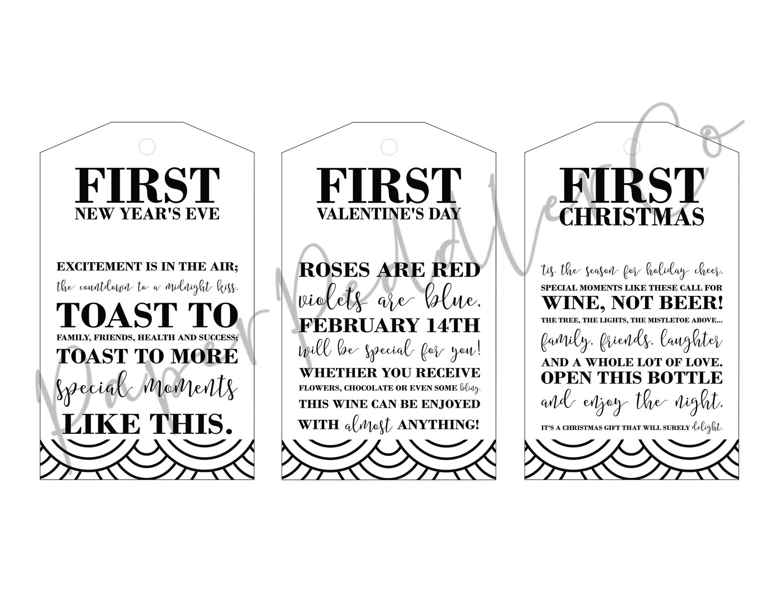 Instant Download Milestone Wine Labels Wedding Milestone Wine | Etsy