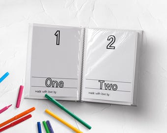 Personalized 123 Coloring Book: Baby Shower Guest Keepsake