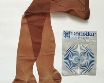 Vintage Dansilar Doris Medias de Mujer, Pantimedias, Collant, Strumpfhose Tamaño 1 (Pequeño)