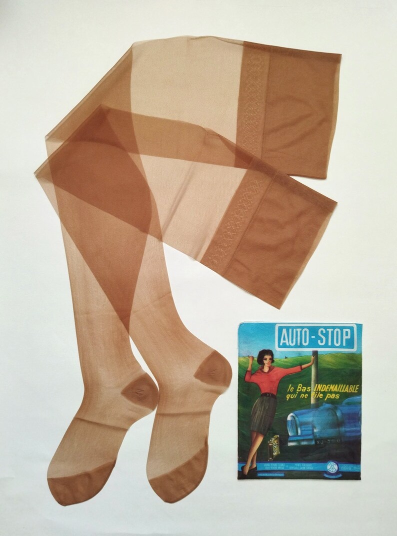 Vintage Autostop Women's Micromesh Nylon Stockings Etsy