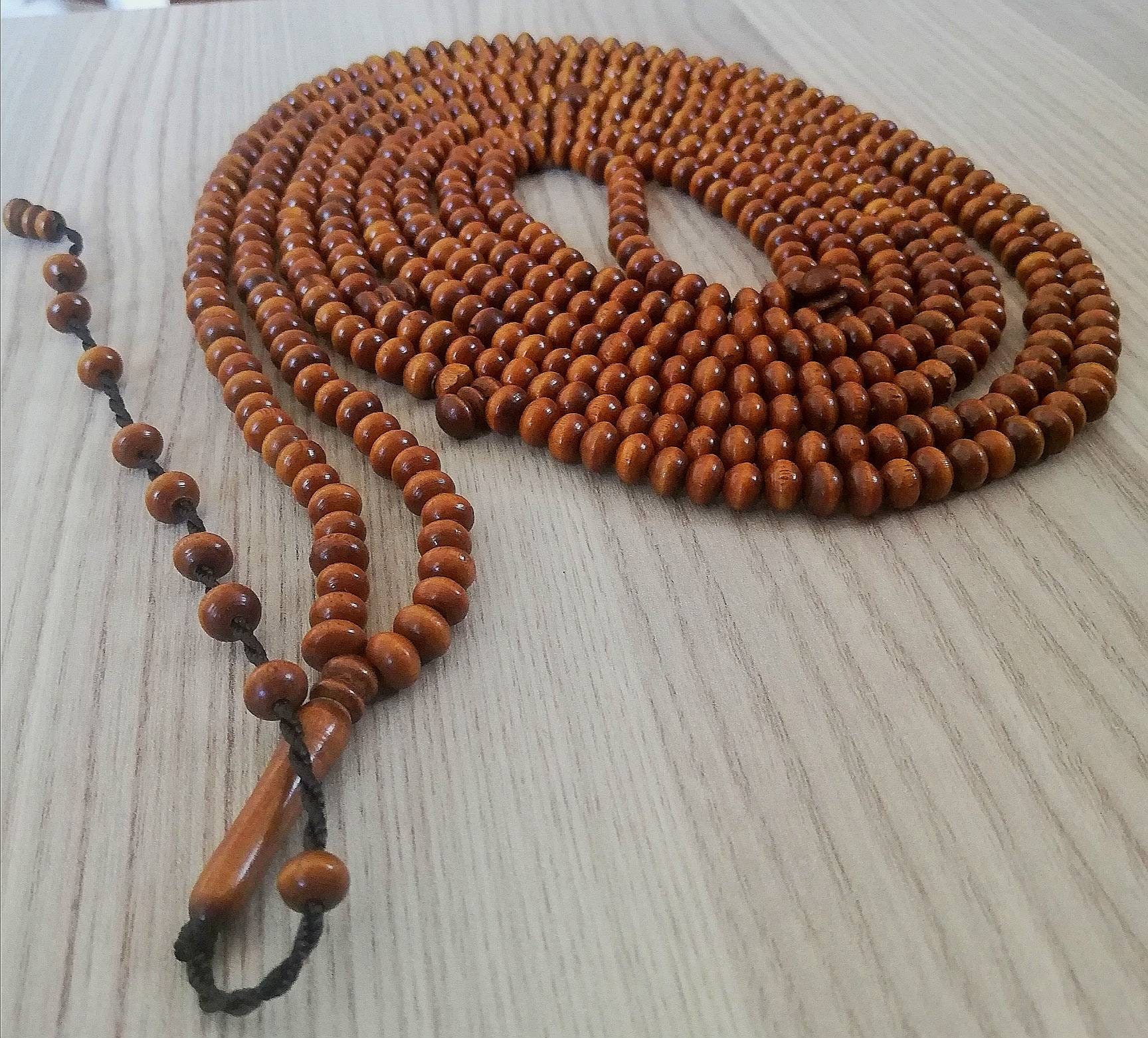 Wooden Beads Tasbih 500 Beads Handmade Olive Wood 500 Beads
