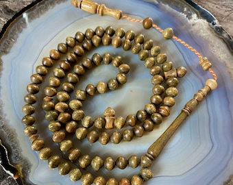 REAL Rosewood Tree, (Smell very good) ,Islamic Prayer 99 Beads, Tasbih, Misbaha, Tasbeeh, Muslim, Rosary, Tasbih 99