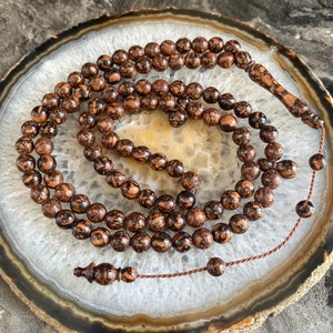 REAL Cinnamon Wood, (Smell very good) Islamic Prayer 99 Beads, Tasbih, Misbaha, Tasbeeh, Muslim, Rosary, Tasbih 99, Wooden Tasbih 8mm