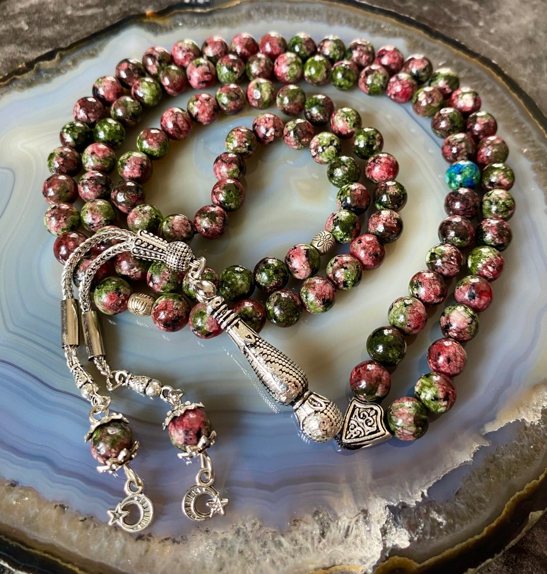 8mm Crystal Islamic Prayer Beads - Tasbeeh Misbaha In Bulk - Islamic Gift 123 - Foto 13