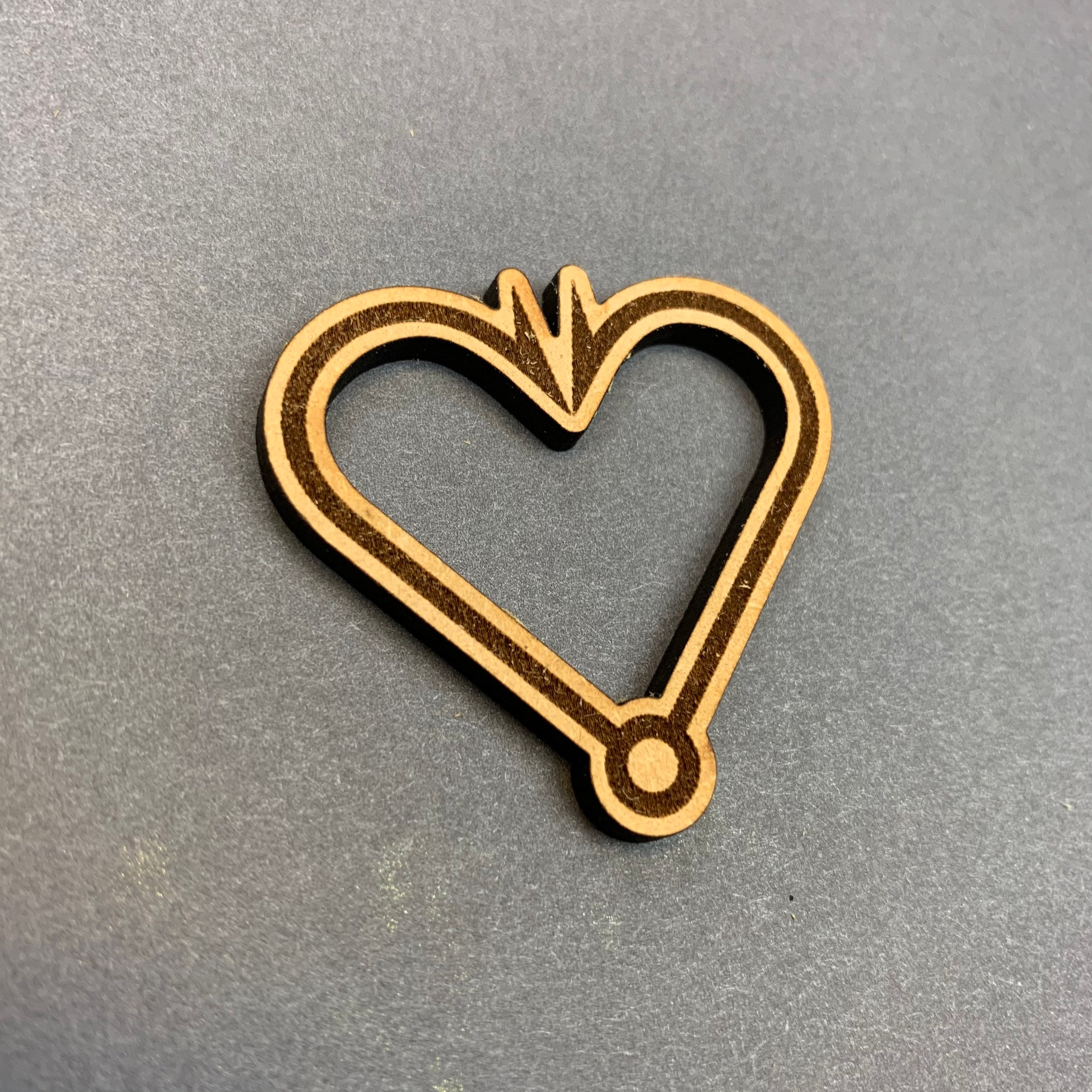 Fishing Hook Heart Etsy