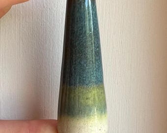 Handmade Stoneware Light Pull: Earth & Ocean Glaze
