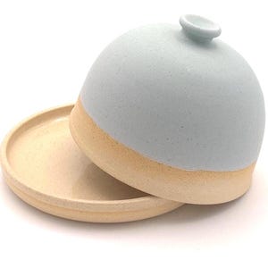 Keramik kleine Tischbutterdose mit Deckel