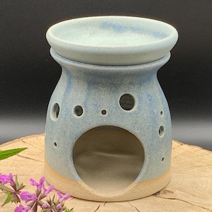 Handmade Ceramic Wax Melt Burner – Pottery Oil Burner in Various Colours – Artisan Wax Warmer – Rustic Home Fragrance Decor