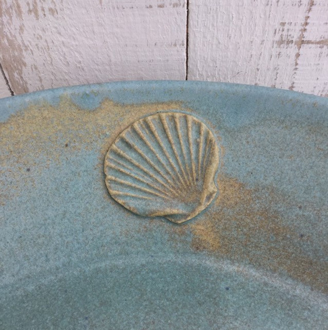 Ceramic serving paella bowl plate hand made thrown stoneware Etsy