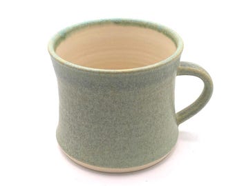 Ręcznie robiony ceramiczny kubek do kawy: rustykalna filiżanka do herbaty z kamionki, 300 ml