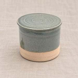 Ceramic Butter Crock, French Butter Dish, Handmade Stoneware Water Seal Butter Keeper