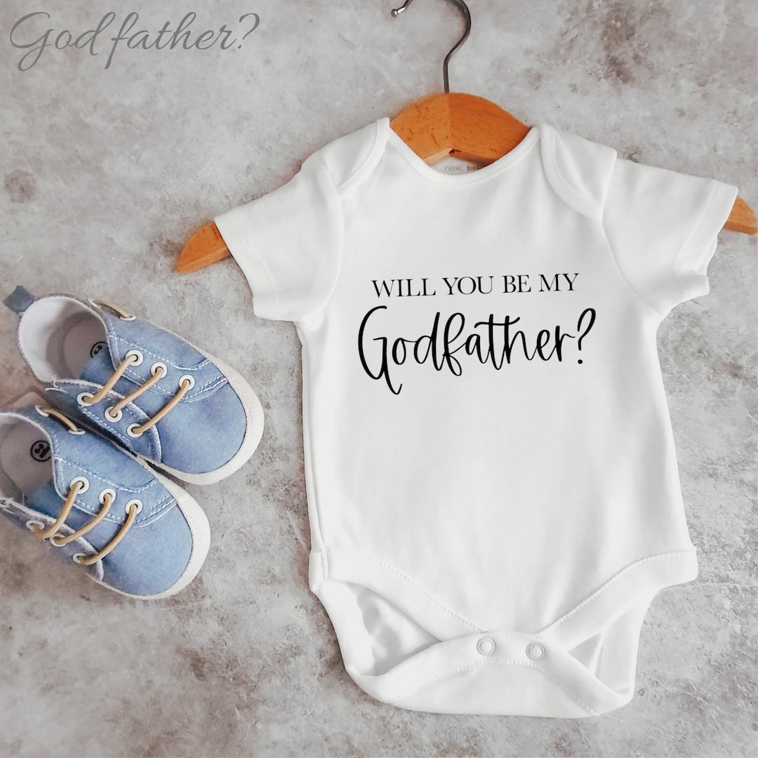Godfather Proposal Gift for Godparent Onesies Godfather Onesie